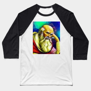 St. Jerome Colourful Portrait | St. Jerome Artwork 7 Baseball T-Shirt